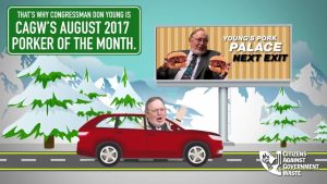 CAGW Names Rep. Don Young August 2017 Porker of the Month