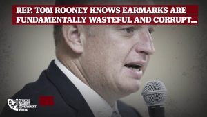 CAGW Statement on the Retirement of Pork-Pushing Rep. Tom Rooney (R-Fla.)